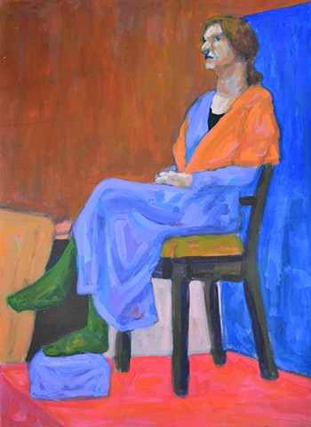 female model, life-class, life-painting, model, NCAD, acrylic, contemporary art, contemporary painting, curator, art collector, visual art, art journal, art lover, kunst