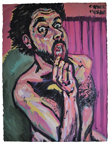 male nude, male nude self-portrait, confessional art, shock art, shocking art, contemporary art, contemporary painting, curator, art collector, visual art, art journal, art lover, kunst