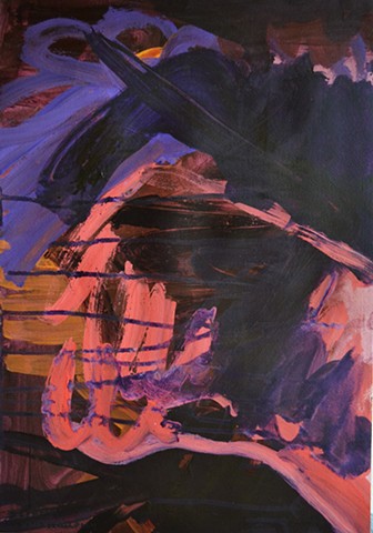 Volcano No.1 , abstract, david murphy, acrylic
