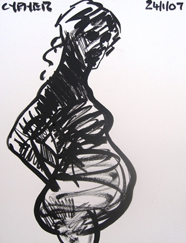 Pregnant Woman Sketch