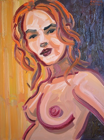 Naked, Girl, reasonable priced art, value art, David Murphy, Cypher, The Panic Artist