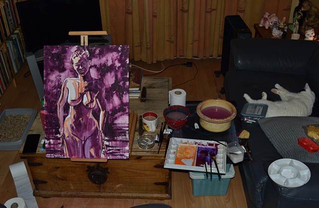 Female Nude Watercolour