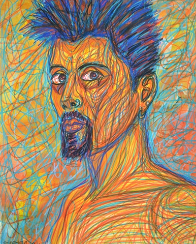 Mystical Self-Portrait No. 1, 1994, david brendan murphy, cypher, the panic artist