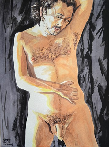male nude, male nude self-portrait, confessional art, shock art, shocking art, contemporary art, contemporary painting, curator, art collector, visual art, art journal, art lover, kunst