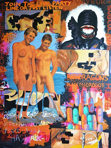 pornography, porn, painting, erotica, art brut, outsider, neo-expressionism, expressionism