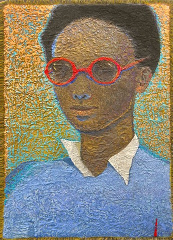 "Boy in Red Shades II" from the Mask Series