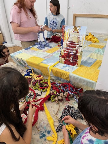 mobile weaving workshop, Textile Arts Center Summer Camp