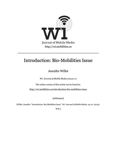Wi: Bio-Mobilities Issue