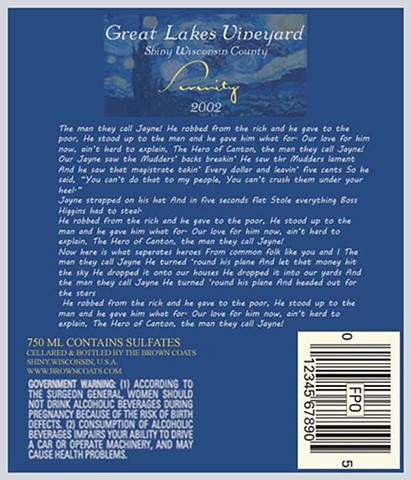 Champagne Label Back