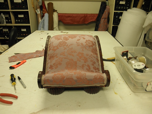 FEV finish, pink upholstery