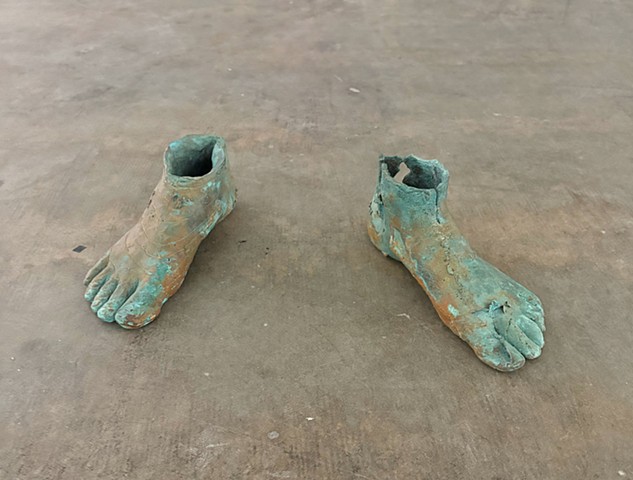 Untitled (Bronze Feet)