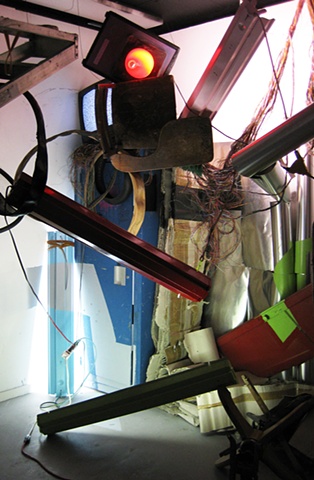 Installation with Collected Objects from Studio