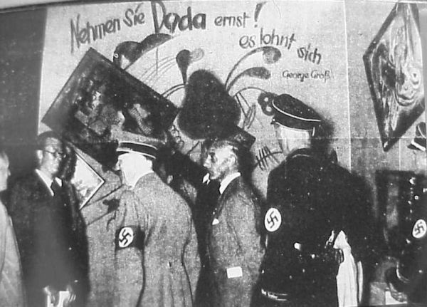 Hitler at the 1937 Degenerate Art Show