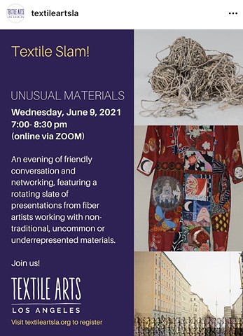 Textile Slam @ Textile Arts | Los Angeles, June 9th at 7pm
