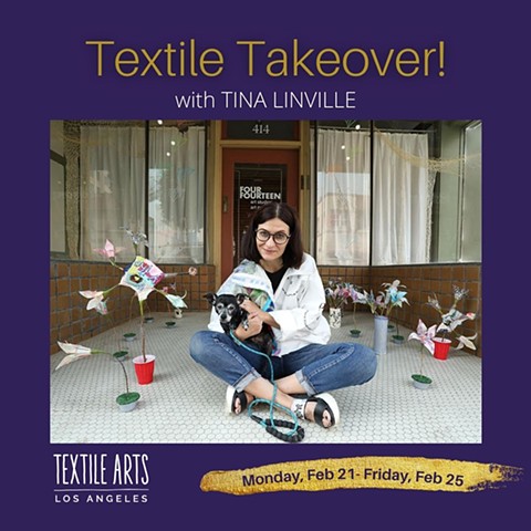 Textile Takeover on IG @textileartsla February 21 - February 25th!