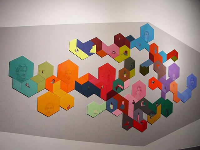 Installation shot of Network at Brattleboro Museum & Art Center, 2008-2009