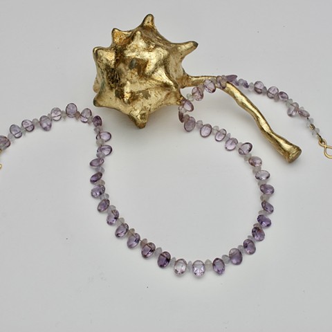 amethyst briolettes #976