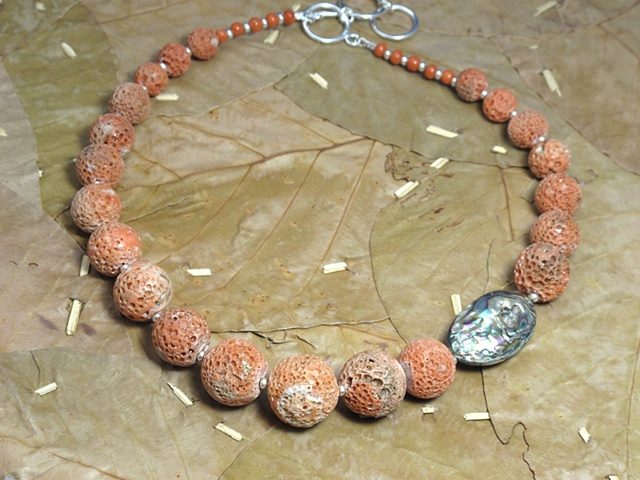 a distinctive pairing, Italian coral with  abalone (#682)
