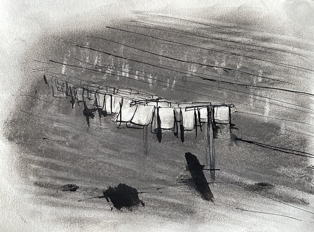 Laundry, Santa Anita Racetrack, 1942
