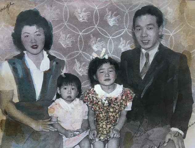Family Portrait, Rohwer AK, 1944