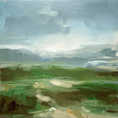 Untitled - Green Landscape -SOLD