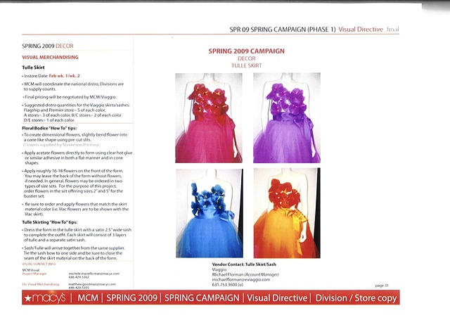 Macy's Corporate Marketing, 
Corporate Communications: Welcome Back Color Campaign, National Style Guide, Prop Direction Page