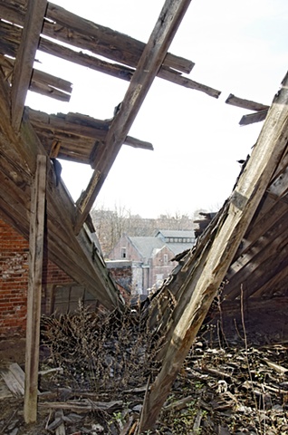 View from Pennhurst building, attic space