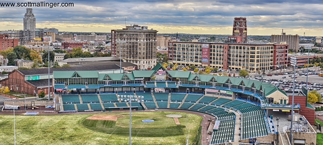 View of Campbell's Field minor league park in Camden, NJ