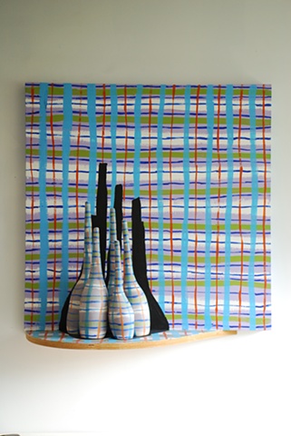 Blue Plaid Committee as Still Life
