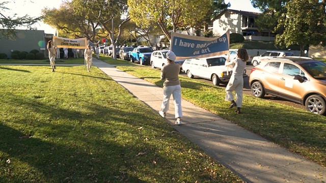 still image from Mid-Pandemic March