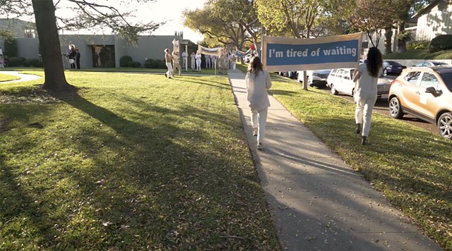 still image from Mid-Pandemic March