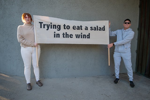 image of banner from Mid-Pandemic March