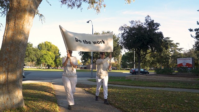 still image from Mid-Pandemic March