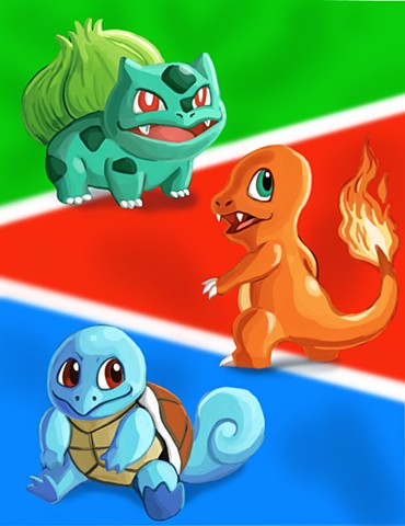 Pokemon RBY Starters