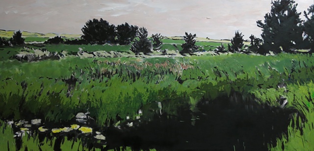 painting  of a saskatchewan field