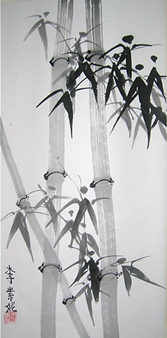 Traditional Chinese bamboo painting