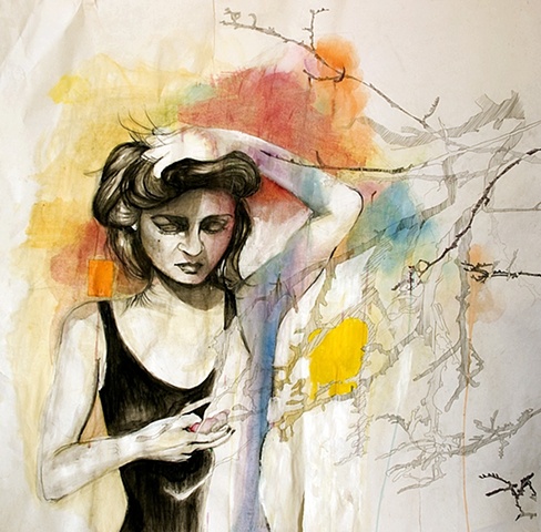 Paloma Picasso Mixed Media Drawing