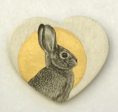 Miniature painting, miniature portrait, miniature bunny, Sue Betanzos, Miniature art, Miniature animal painting