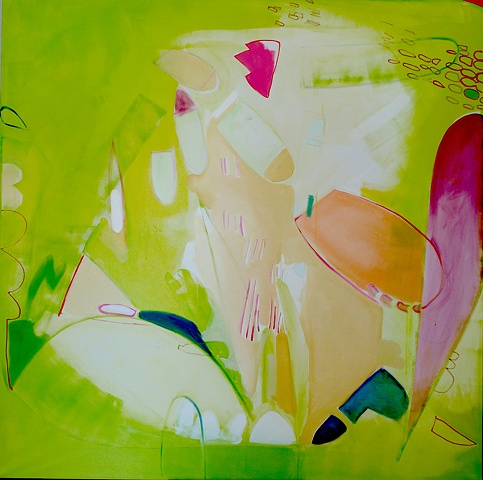 Watercolour For Wieland Mirana Zuger Abstract 66" x 66" 2007 Painting
