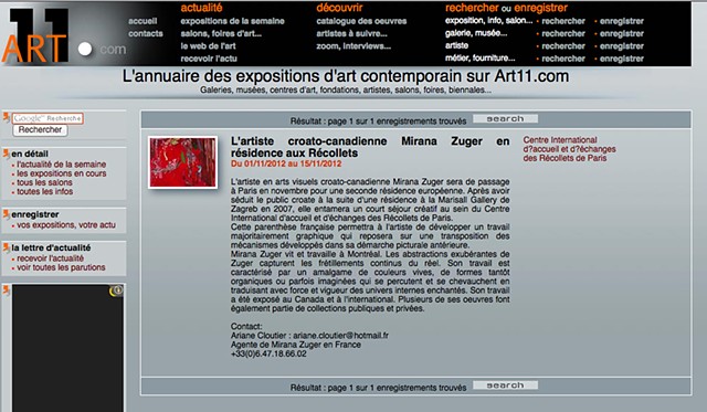 L'actualité de l'art contemporain
Art11 actu N°534 - du 28 novembre au 5 décembre 2012