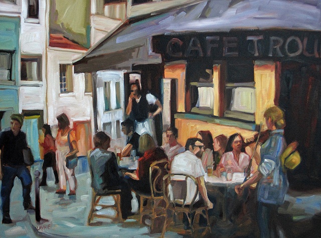 European outdoor cafe
