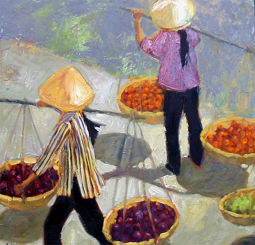 Asian Women at Market