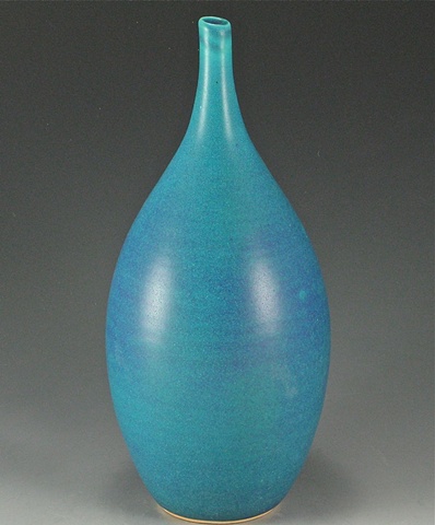 Turquoise Matte Bud Vase