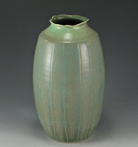 Matte Green Vase