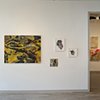Ctrl+P installation view:  Kris Chatterson and Brian Chippendale (through doorway)