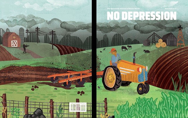 Cover for Spring 2017 No Depression magazine 