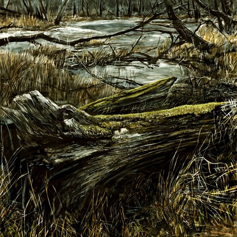 John Martinek Landscape Coralville Iowa Painting