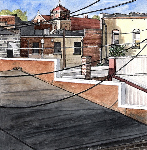 Grinnell Watercolor by John Martinek