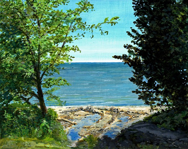 Door County painting near Ellison Bay Wisconsin