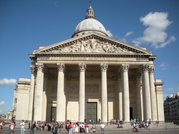 The Panthéon (Latin: Pantheon,[1] from Greek Pantheon, meaning "Every god")- 
Latin Quarter. Paris, France.